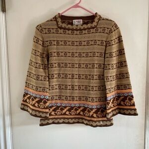 70s vintage bell sleeve sweater